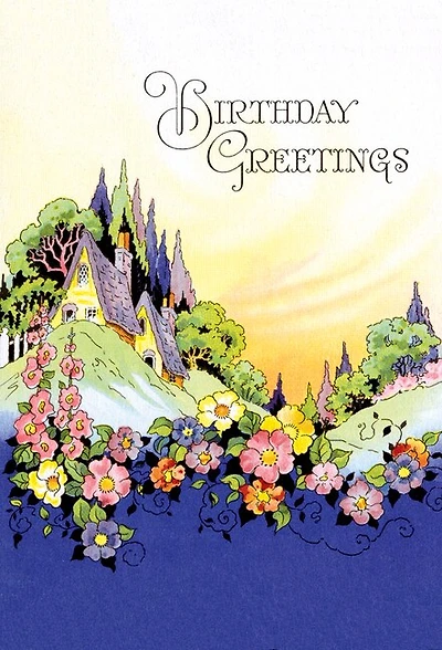 Birthday Greetings - Vintage Birthday Card