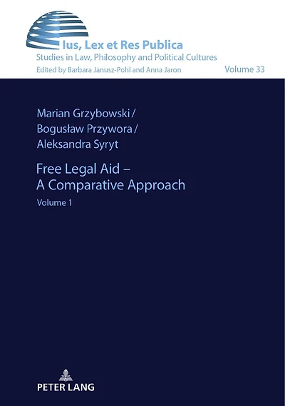 Free Legal Aid - A Comparative Approach: Volume 2