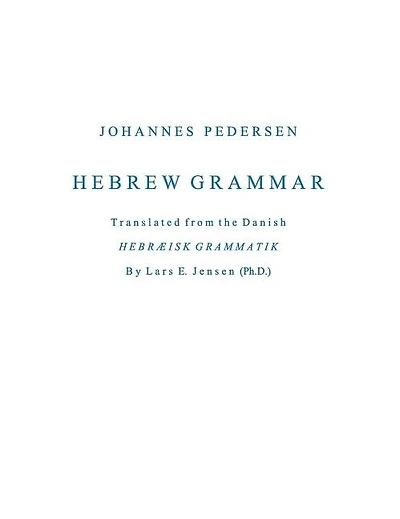 Hebrew Grammar