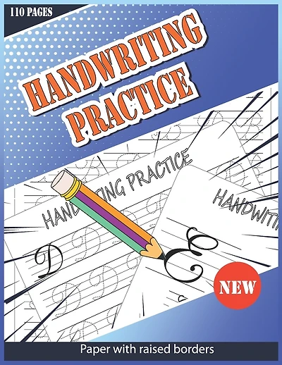 Handwriting Practice Paper With Raised Borders: 110 Uppercase Letters Handwriting Practice Paper With Raised Borders and Multiple Pages for Each Letter For More Practice And Good Tracing Experience