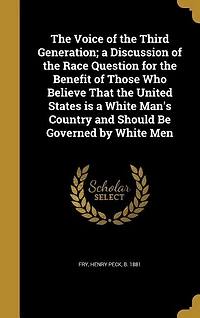 the Voice of Third Generation: a Discussion Race Question for Benefit Those Who Believe That United States Is