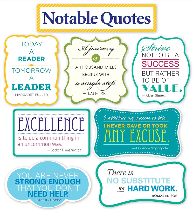Notable Quotes Bulletin Board Set