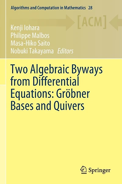 Two Algebraic Byways from Differential Equations: Grobner Bases and Quivers