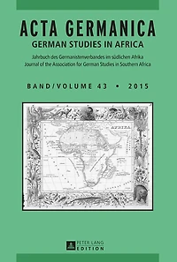 Acta Germanica: German Studies Africa