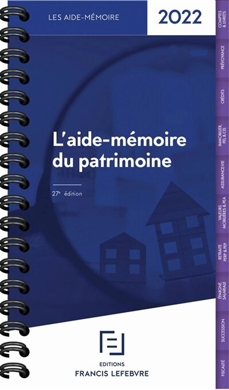 L' aide-mémoire du patrimoine: 2025