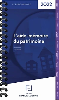 L' aide-mémoire du patrimoine: 2025