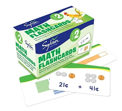 2nd Grade Math Flashcards: 240 Flashcards for Building Better Math Skills (Place Value, Comparisons Rounding, Addition & Subtraction, Fractions, Measurement, Time, Money)