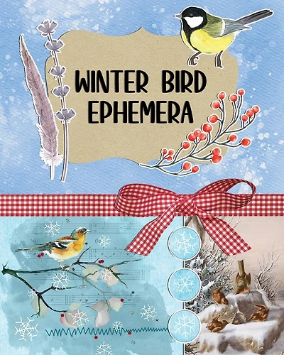 Winter Bird Ephemera Collection: Over 300 Images for Scrapbooking, Junk Journals, Decoupage or Collage Art