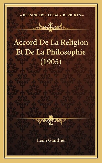 Accord De La Religion Et De La Philosophie (1905)