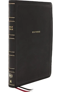 NKJV, Giant Print Center-Column Reference Bible, Verse Art Cover Collection, Leathersoft, Purple, Red Letter, Comfort Print: Holy New King James Version