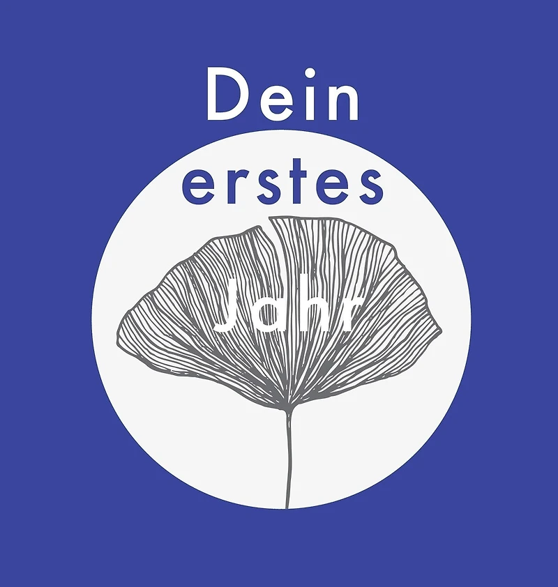 Dein erstes Jahr: Babyalbum dunkel-blau, zum Eintragen der schönsten Momente und Erinnerungen für unser erstes gemein