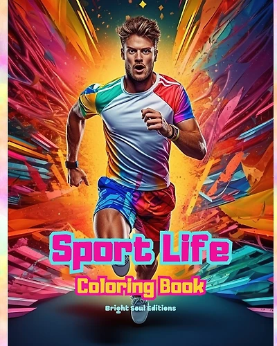 Sport Life Coloring Book for Lovers of Fitness, Sports and Outdoor Activities Creative Sport Scenes for Relaxation: Stunning and Charming Sport Scenes