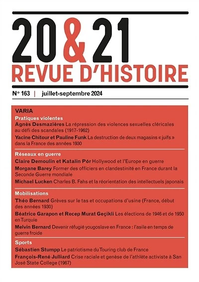 20 & 21 : revue d'histoire, n°163. Varia