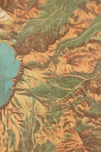 20th Century Panoramic View Of The Crater Lake National Park, Oregon - A Poetose Notebook / Journal / Diary (50 Pages/25 Sheets): A Poetose Notebook / Journal / Diary (50 Pages/25 Sheets)