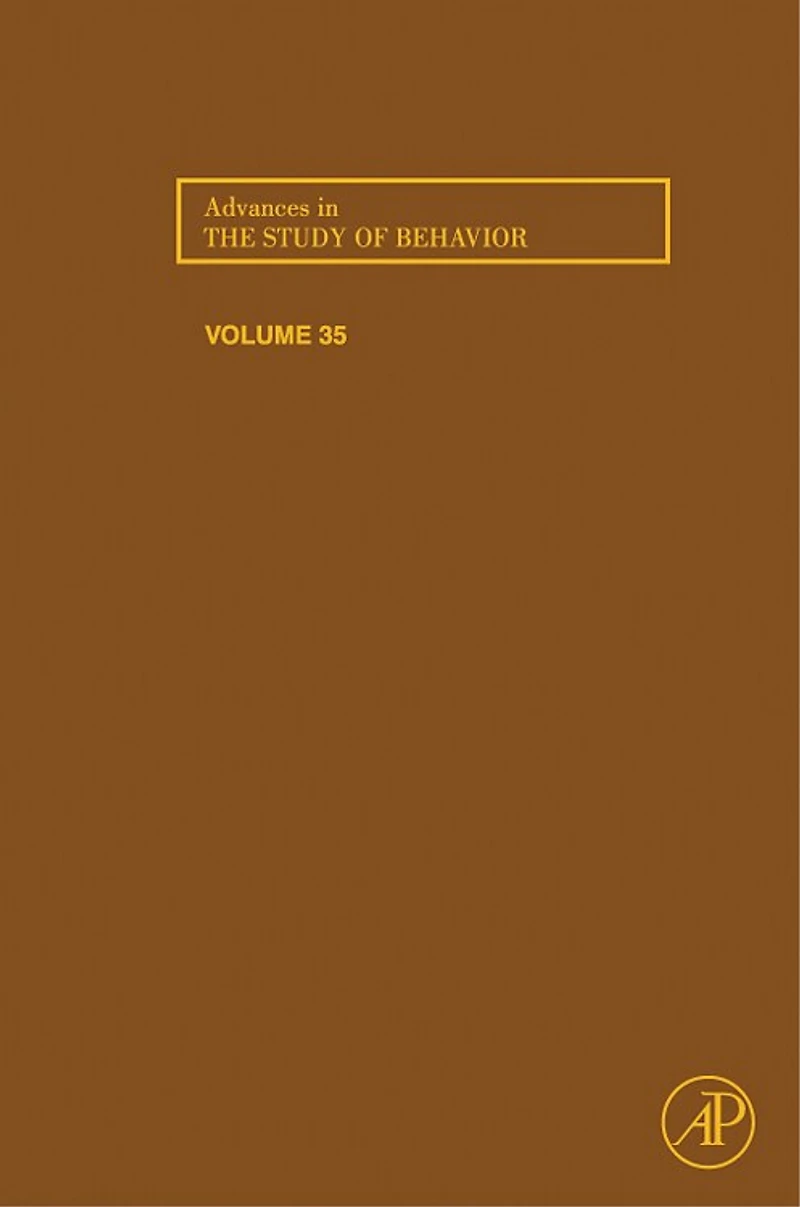 Advances In The Study Of Behavior