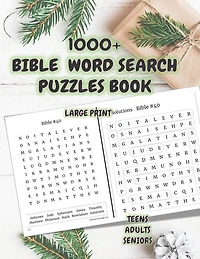 1000+ Bible Word Search Puzzles Book: Brain Games Bible Word search books for seniors, adults and teens - Bible Names and Places - Old and New Testaments