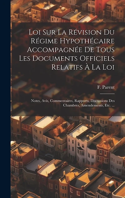 Loi Sur La Révision Du Régime Hypothécaire Accompagnée De Tous Les Documents Officiels Relatifs À La Loi: Notes, Avis, Commentaires, Rapports, Discussions Des Chambres, Amendements, Etc. ...