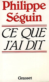 Ce que j'ai dit