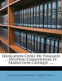 Législation Civile Du Thalmud: Nouveau Commentaire Et Traduction Critique, Volume 4...