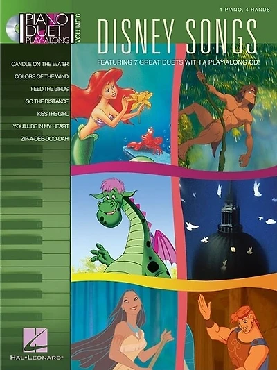 Disney Songs: Piano Duet Play-Along Volume 6