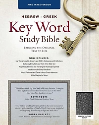 The Hebrew-Greek Key Word Study Bible: KJV Edition, Black Genuine Leather Thumb-Indexed