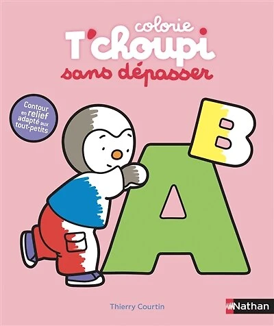 Colorie T'choupi sans dépasser: les lettres
