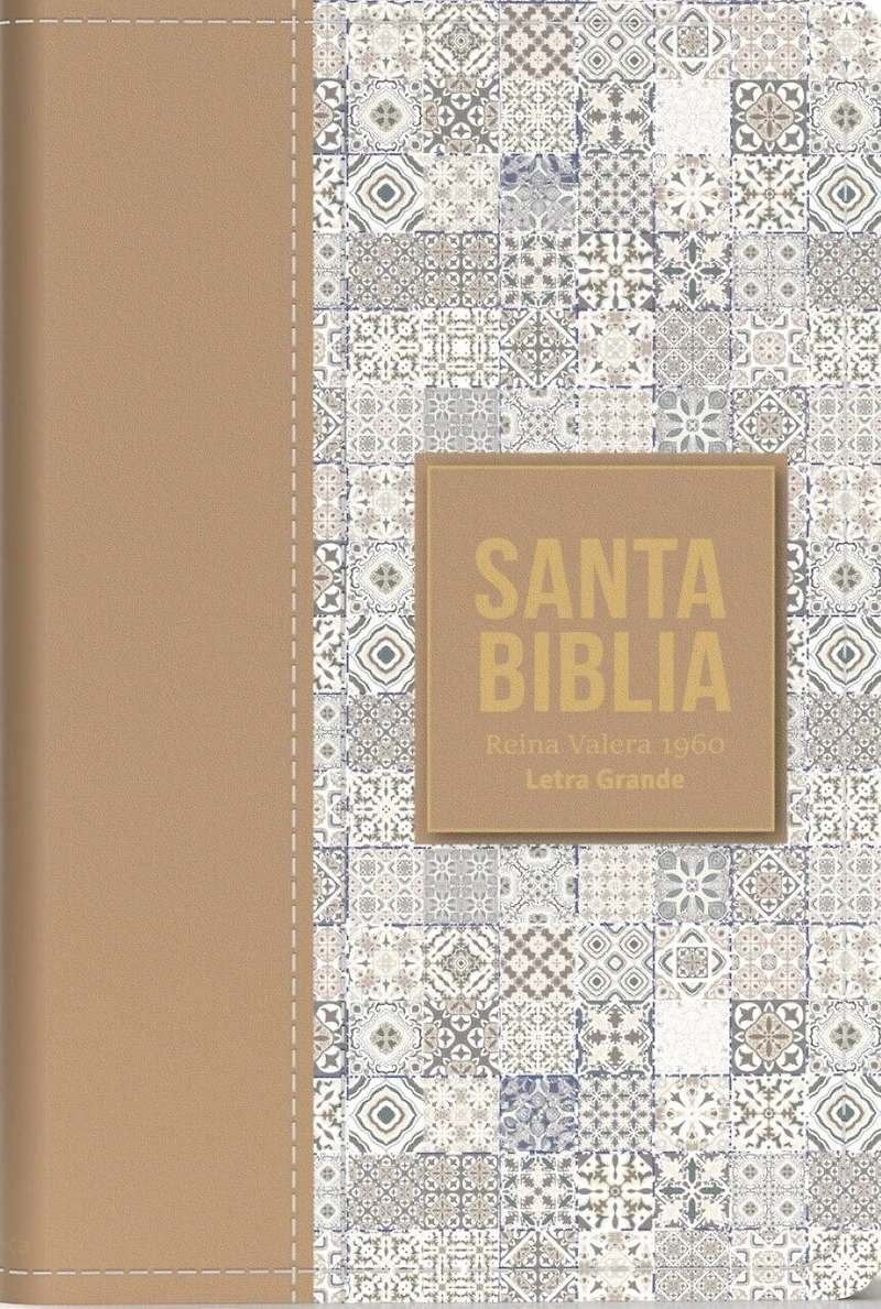 Biblia Rvr 1960 Letra Grande Tamaño Manual Símil Piel Marrón Claro(bible Rvr 1960 Large Print Handsize Leatherlike Tiles Light Brown (Spanish Edition)