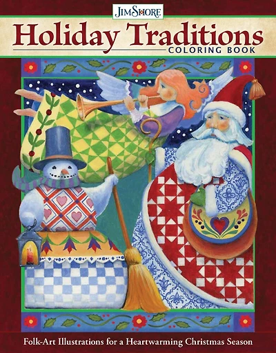Jim Shore Holiday Traditions Coloring Book: Folk-art Illustrations For A Heartwarming Christmas Season