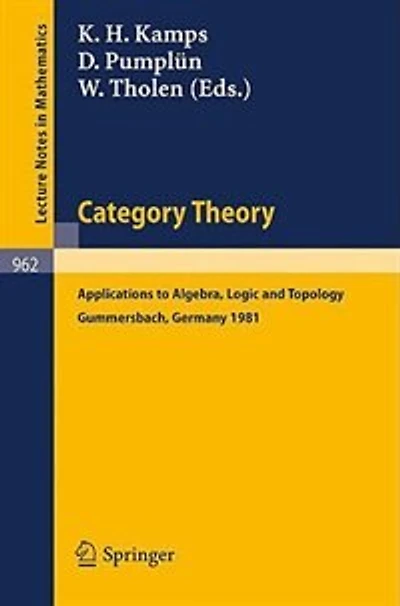 Category Theory: Applications to Algebra, Logic and Topology