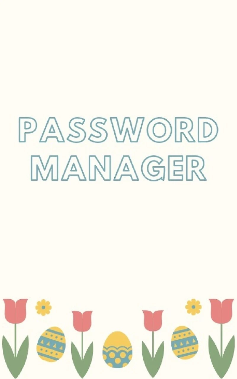 Password manager: Keep your usernames, passwords, social info, web addresses and security questions in one. So easy & organized
