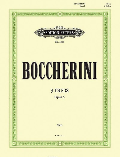 3 Duos Op. 5 For 2 Violins
