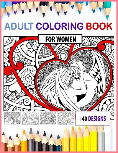 adult coloring books for women large print: adult coloring books large print 8.5x11 size