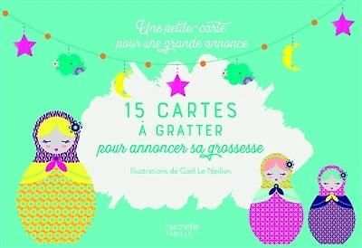 20 cartes à gratter pour annoncer sa grossesse: une petite carte pour une grande annonce