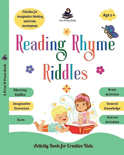 Reading Rhyme Riddles: Activity Book for Creative Kids - Rhyming Riddles, Imaginative Exercises, Facts, Brain Activities, General Knowledge, Science Activities - Activities for Imaginative thinking and Brain Development