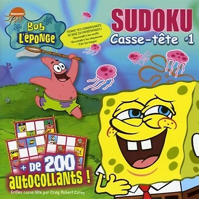 Bob l'éponge. Sudoku casse-tête 1
