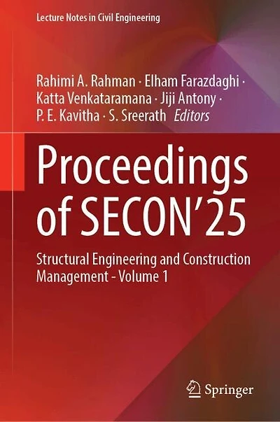 Proceedings of Secon'25: Structural Engineering and Construction Management - Volume 1