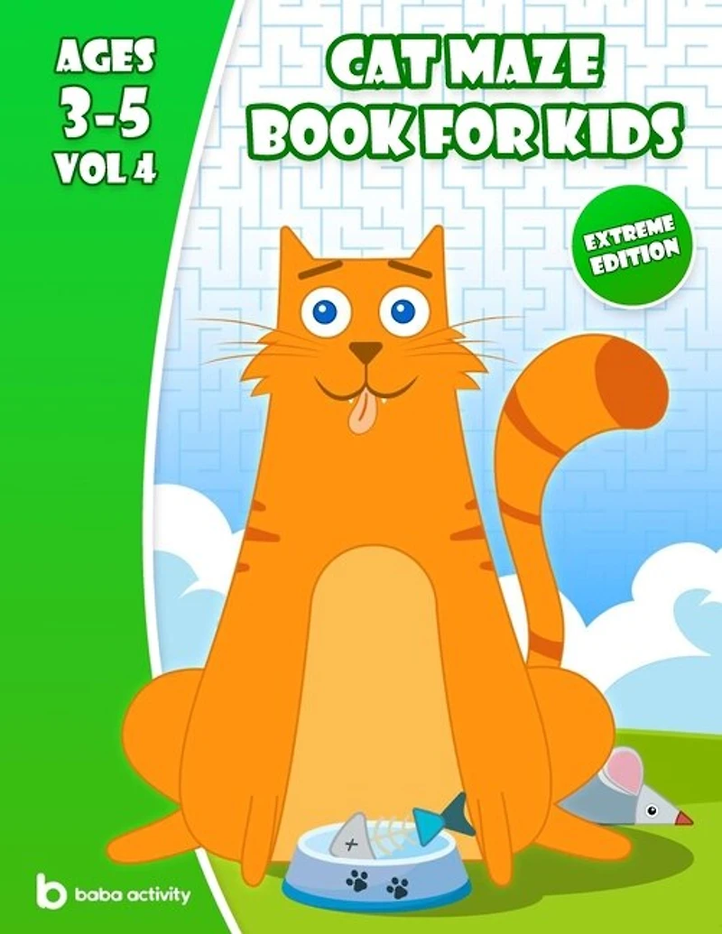 Cat maze book for kids 3-5: Maze book for preschoolers - 100 Amazing mazes book - Medium edition VOL 4 Book of mazes for 5 year old