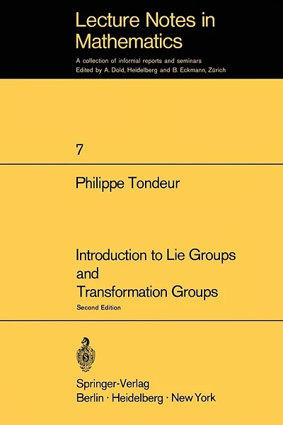 Introduction To Lie Groups And Transformation Groups