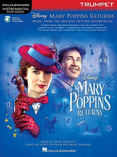 Mary Poppins Returns for Trumpet: Instrumental Play-Along Series