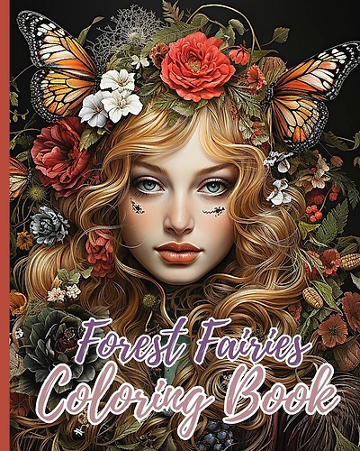 Forest Fairies Coloring Book For Adults: Magical fairies coloring book for Relaxation and Mindfulness, Magical Designs
