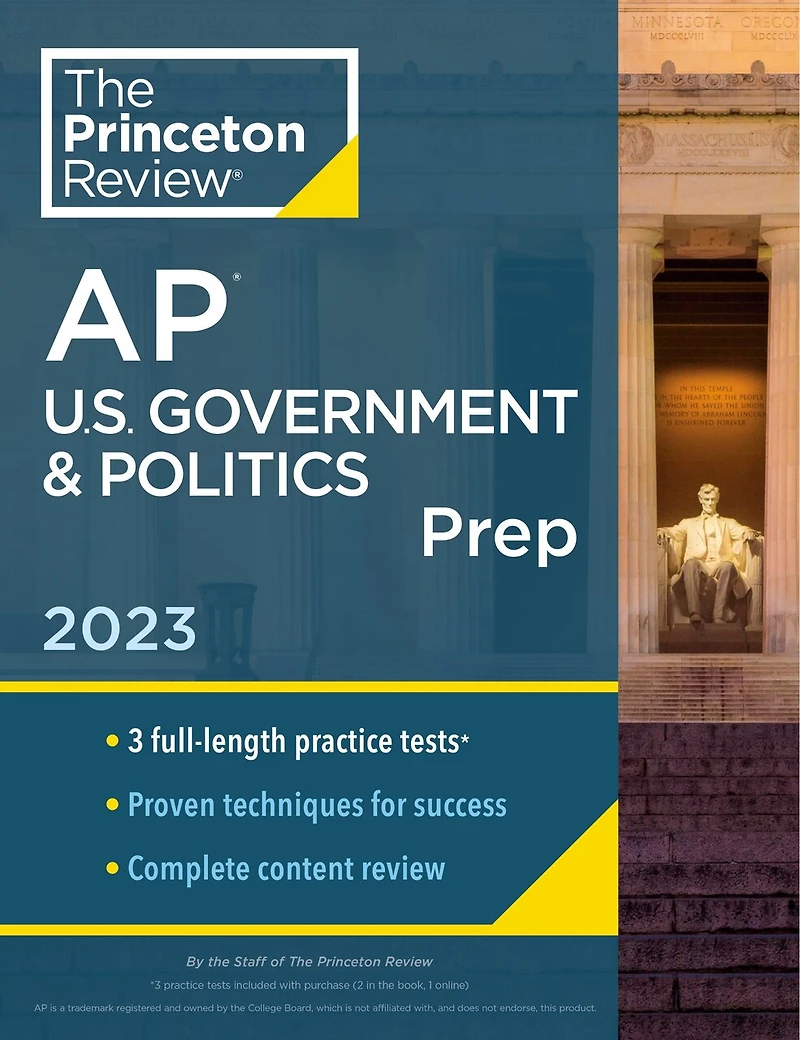 Princeton Review AP U.S. Government & Politics Premium Prep, 24th Edition: 6 Practice Tests + Digital Online Content