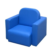 2-in-1 Kids Table & Sofa Chair Set, Blue