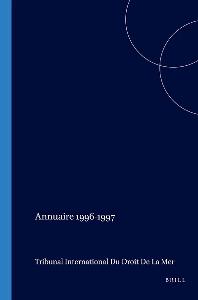 Annuaire Tribunal international du droit de la mer, Volume 1 (1996-1997)