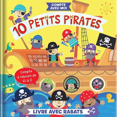 10 Petits pirates: Livre avec rabats