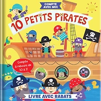 10 Petits pirates: Livre avec rabats