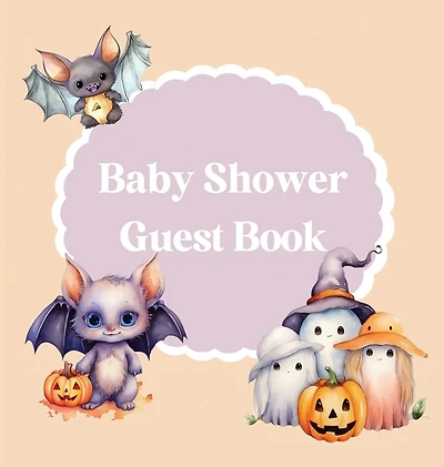 Baby Shower Guest Book Halloween themed (hardback)