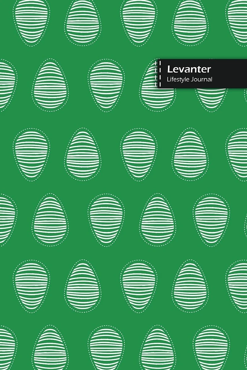 Levanter Lifestyle Journal, Blank Write-in Notebook, Dotted Lines, Wide Ruled, Size (a5) 6 X 9 In (green)
