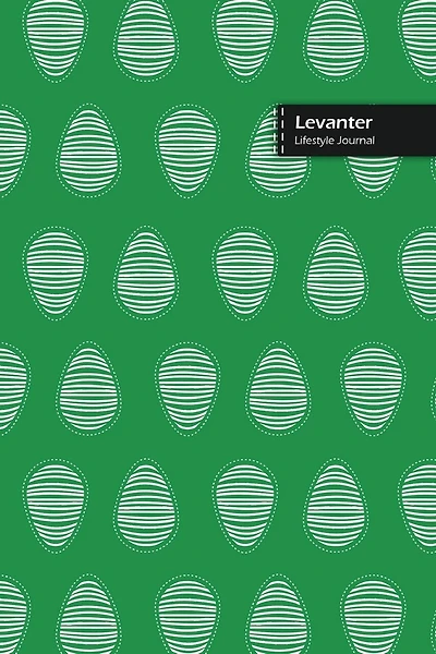 Levanter Lifestyle Journal, Blank Write-in Notebook, Dotted Lines, Wide Ruled, Size (a5) 6 X 9 In (green)