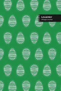 Levanter Lifestyle Journal, Blank Write-in Notebook, Dotted Lines, Wide Ruled, Size (a5) 6 X 9 In (green)