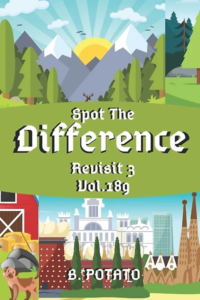 Spot the Difference Revisit 3 Vol.189: Children's Activities Book for Kids Age 3-8, Kids, Boys and Girls